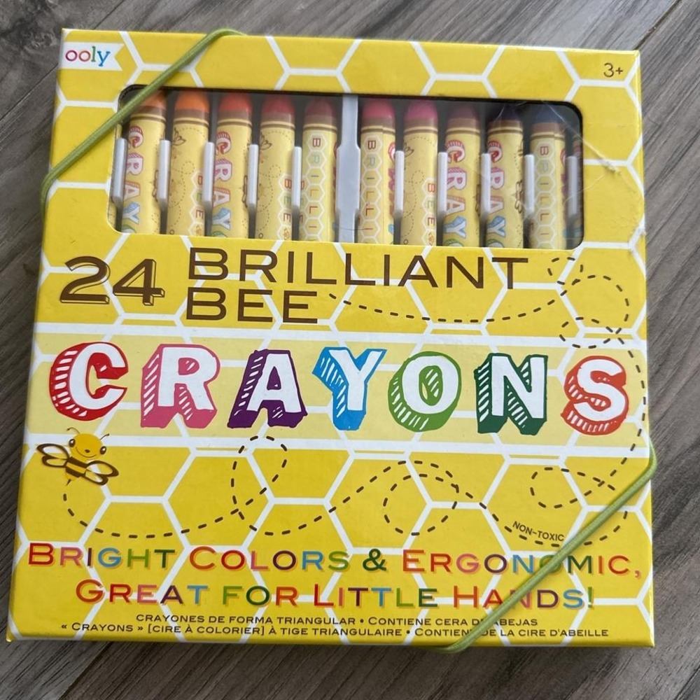 New OOLY 24 Brilliant Bee‎ Crayons
